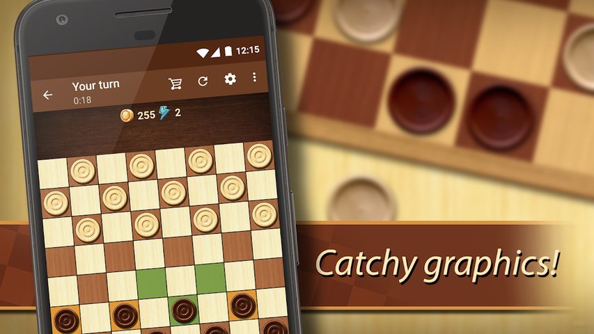 Screenshot 1: Checkers - strategy board game