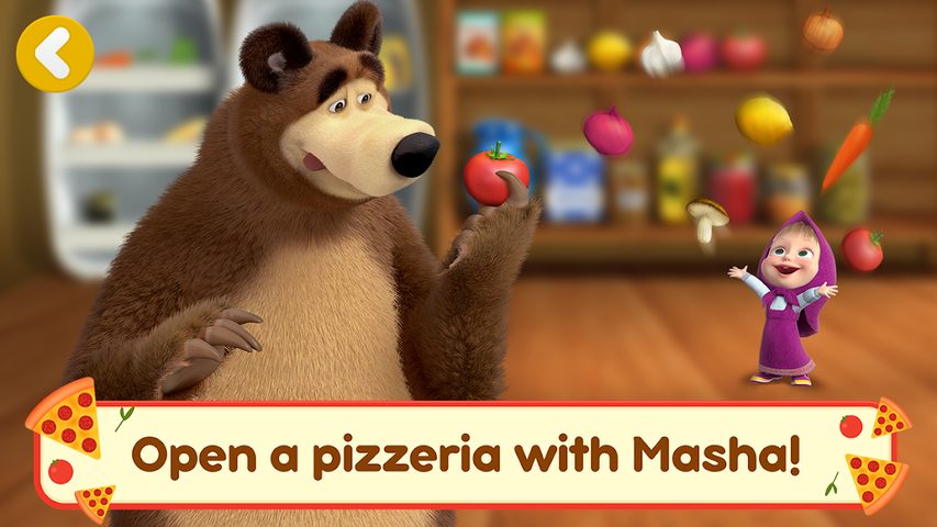 Screenshot 4: Masha and the Bear Pizza Maker