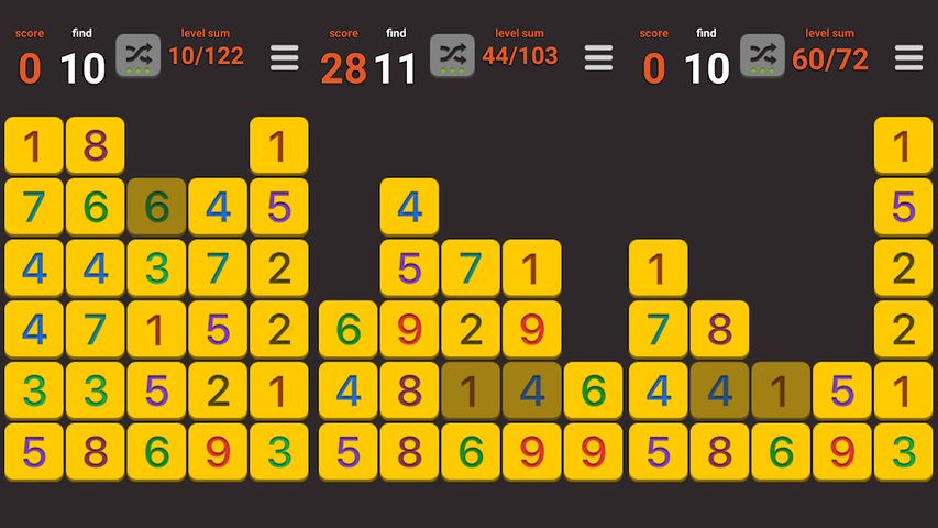 Screenshot 12: Sum X - simple math puzzle