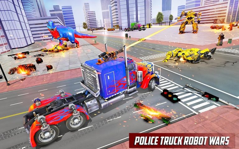 Screenshot 16: Police Truck Robot Game – Dino