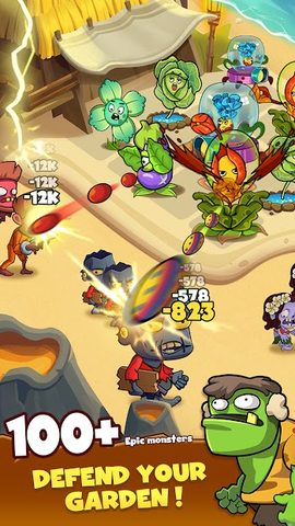 Screenshot 8: Zombie Defense - Plants War - Merge idle games