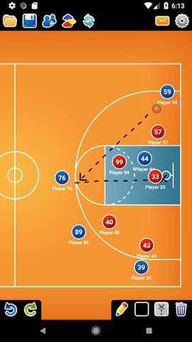 Screenshot 3: Coach Tactic Board: Basketball