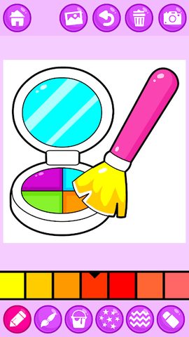 Screenshot 9: Beauty Makeup: Glitter Coloring Game for Girls