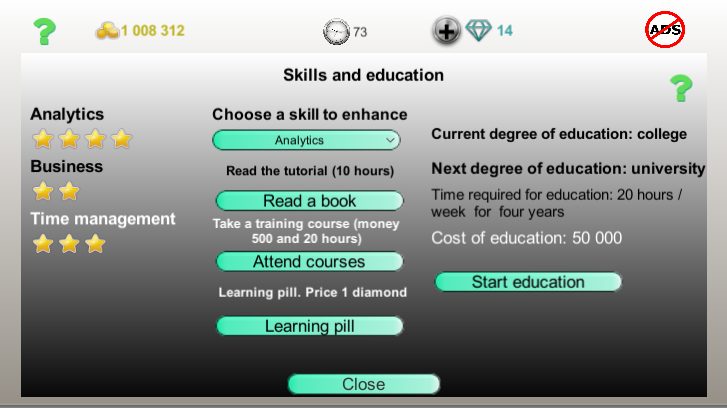 Screenshot 22: Business strategy 2