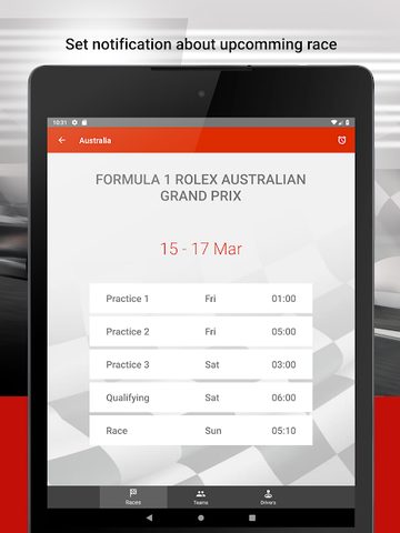 Screenshot 10: Formula 2021 Calendar & Standings