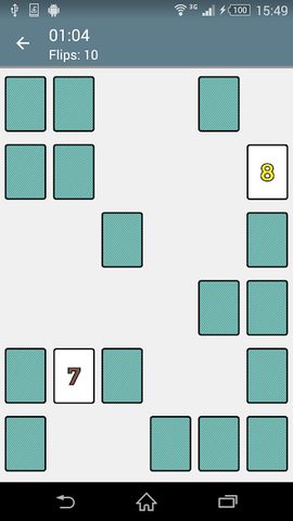 Screenshot 3: Concentration (Matching Pairs)