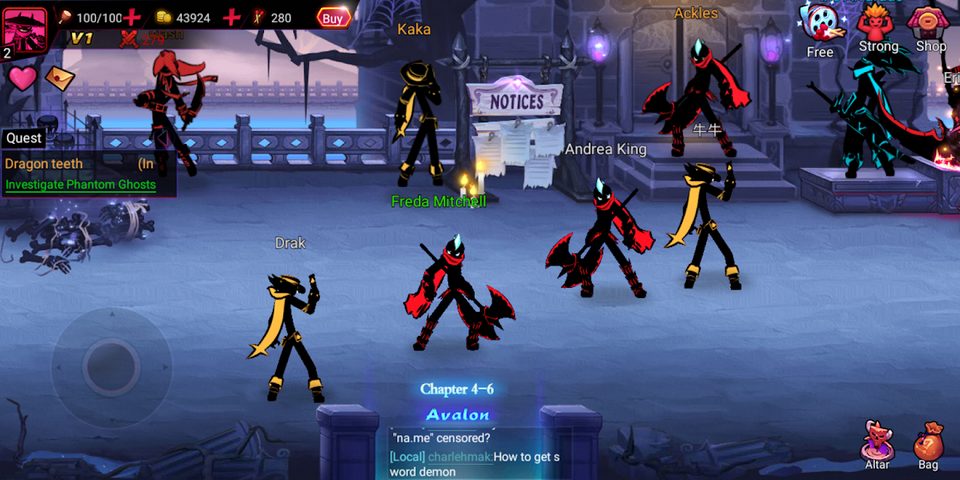 Screenshot 6: League of Stickman 2-Online Fi