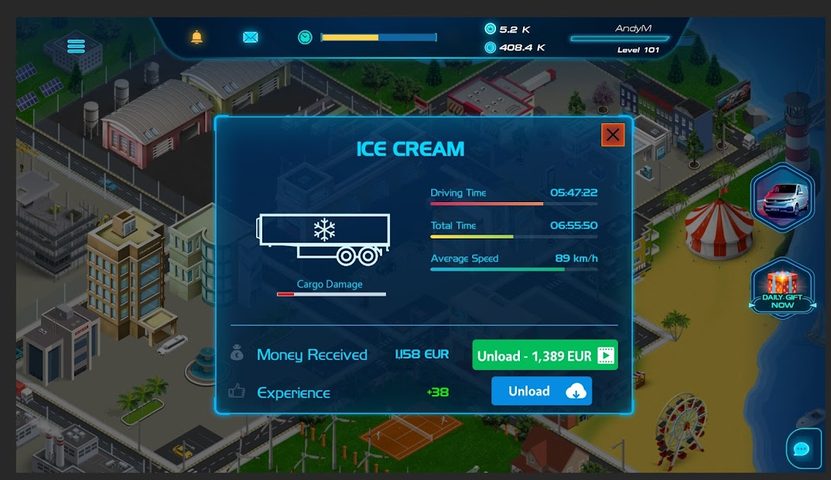 Screenshot 4: Virtual Truck Manager 2 Tycoon