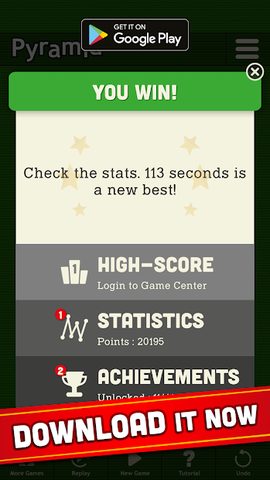 Screenshot 5: Pyramid Solitaire