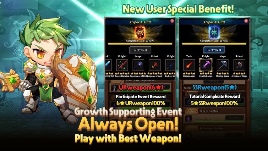Screenshot 1: Weapon Heroes : Idle RPG