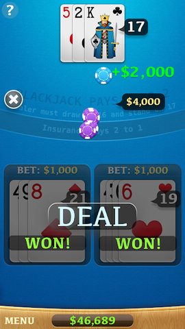 Screenshot 3: Blackjack
