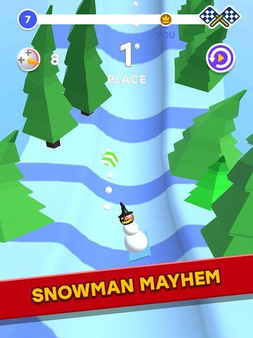 Screenshot 7: Snowman Race 3D PRO