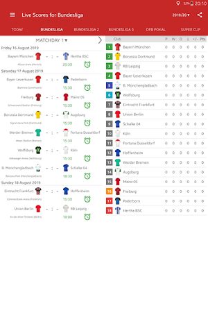 Screenshot 13: Live Scores for Bundesliga 2021/2022