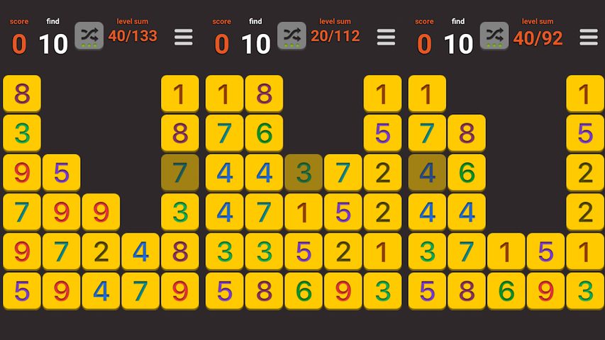 Screenshot 11: Sum X - simple math puzzle