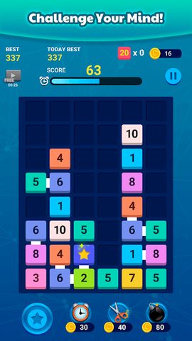Screenshot 5: Merge Block: Number Puzzle Fun