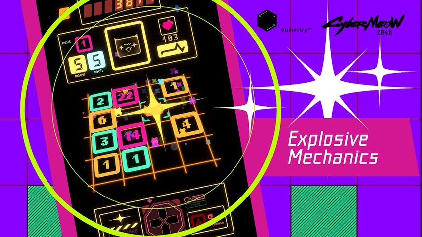 Screenshot 12: CyberMeow 2048 - Cyberpunk Slide & Merge Puzzle