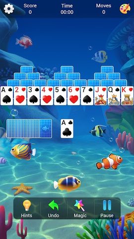 Screenshot 1: TriPeaks Solitaire - Classic Solitaire Card Game
