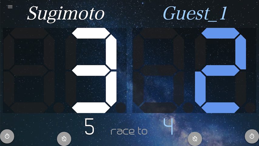 Screenshot 2: neon cue sports score board
