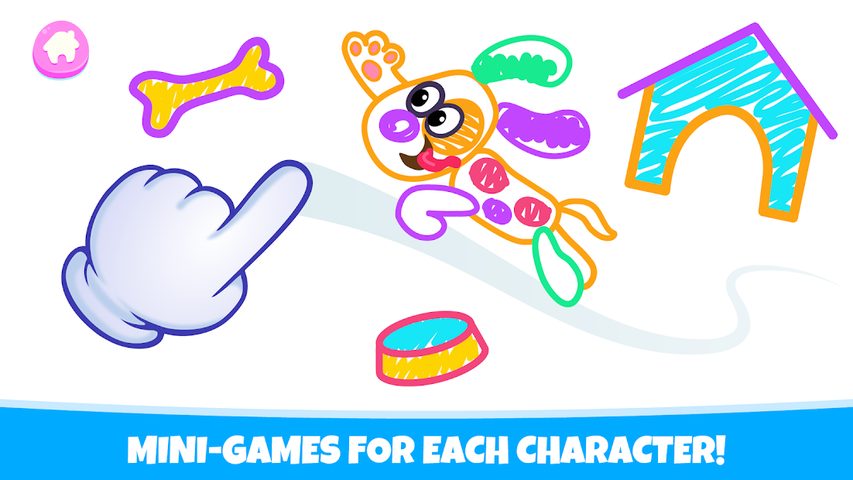 Screenshot 6: Pets Drawing for Kids and Toddlers games Preschool
