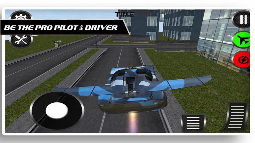 Screenshot 2: Friving Car Flying Game 2017 4+