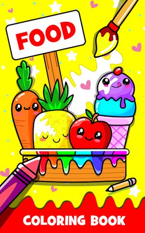 Screenshot 17: Fruits Coloring book & Food Drawing book Kids Free