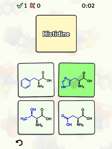 Screenshot 13: Amino Acid Quiz