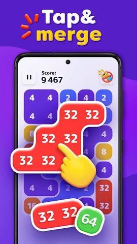 Screenshot 1: LAVA - Number Blocks 2048 Game
