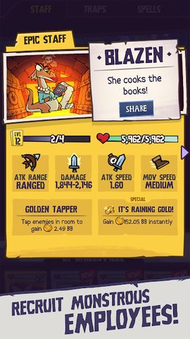Screenshot 2: Dungeon, Inc.: Idle Clicker