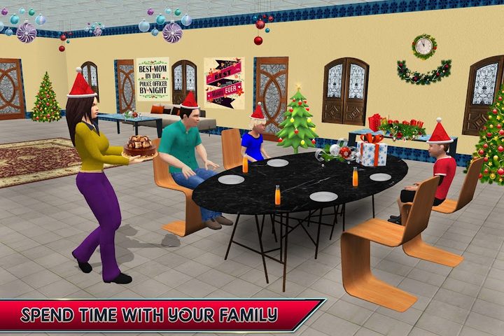 Screenshot 1: Police Mom Family Simulator 3D