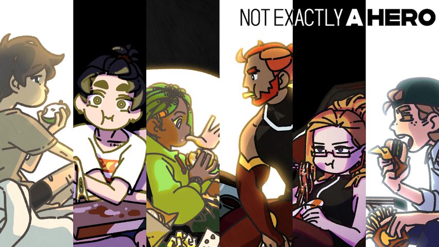 Screenshot 1: Not Exactly A Hero!: Visual Novel, Adventure Game
