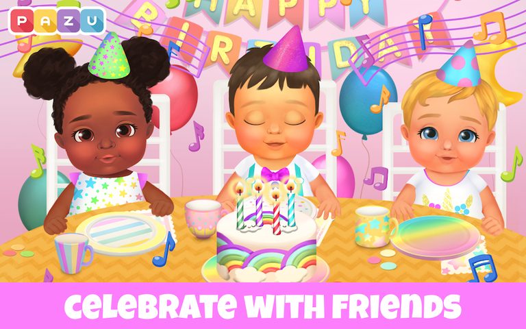 Screenshot 1: Baby Birthday Maker Game