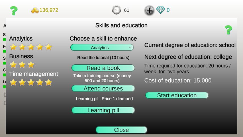 Screenshot 4: Business strategy 2
