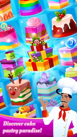 Screenshot 2: Fancy Cakes: Match & Merge Sweet Adventure