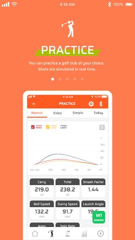 Screenshot 1: MySwingCaddie