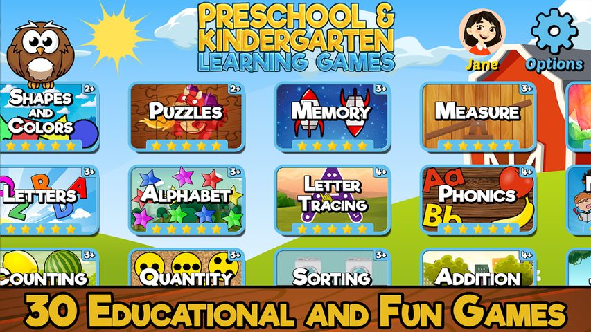 Screenshot 1: Preschool & Kindergarten Games