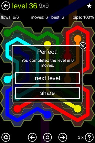 Screenshot 3: Flow Free: Hexes