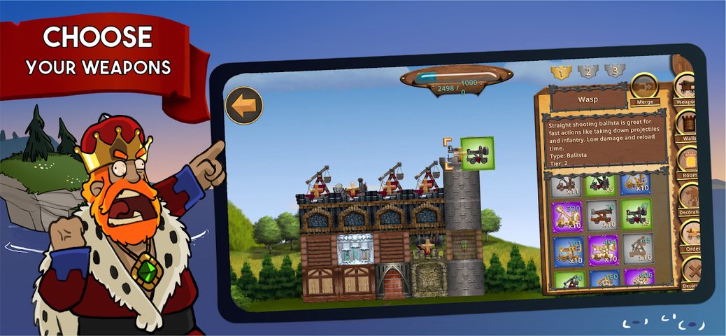 Screenshot 4: Siege Castles - A Castle Defense & Building Game
