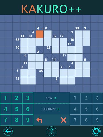 Screenshot 9: Kakuro Plus. Cross-Sums.