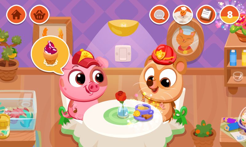 Screenshot 4: Bubbu Restaurant - My Cat Game