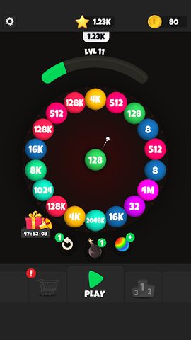 Screenshot 3: Roll Merge 3D - 2048 Puzzle