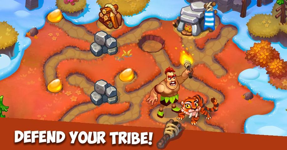 Screenshot 3: Caveman Dash - time management game