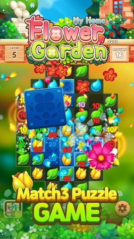 Screenshot 2: My Home Flower Garden: Puzzle Master