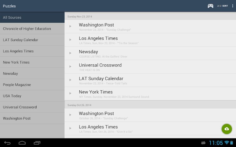 Screenshot 9: Shortyz Crosswords