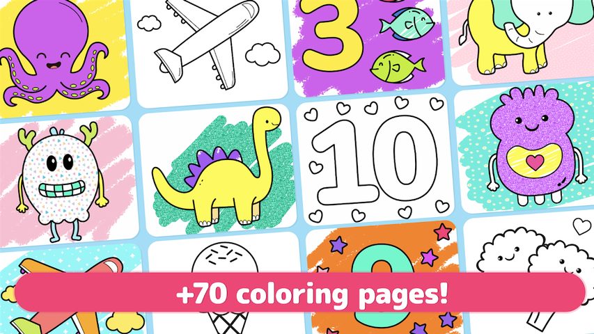 Screenshot 7: Coloring games for kids 🎨 Learn & painting games