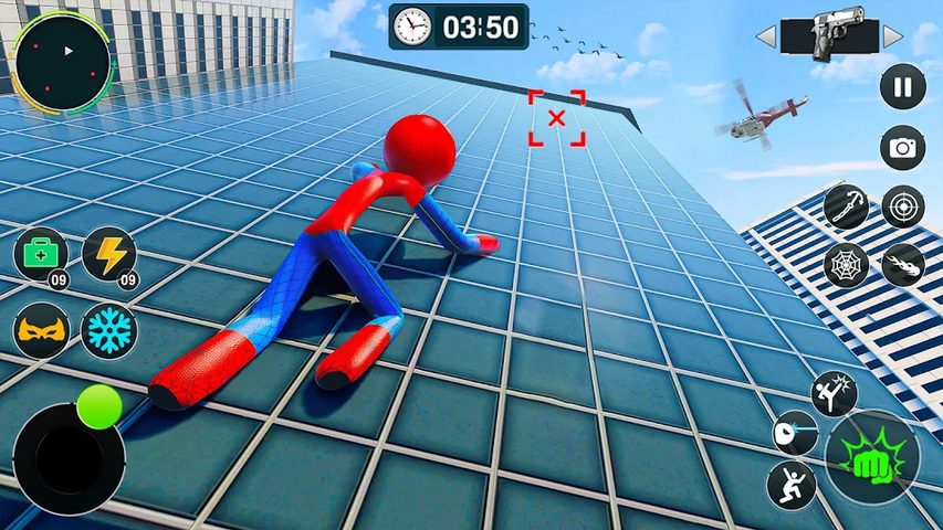 Screenshot 15: Flying Stickman Rope Hero Game