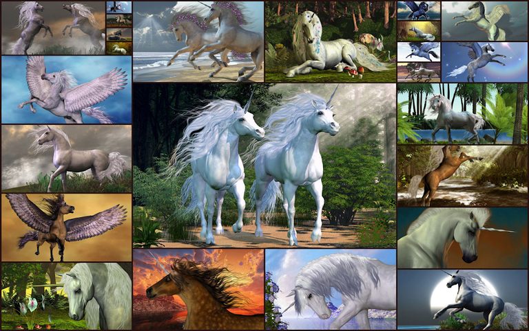 Screenshot 1: Unicorns Jigsaw Puzzles Game - Kids & Adults