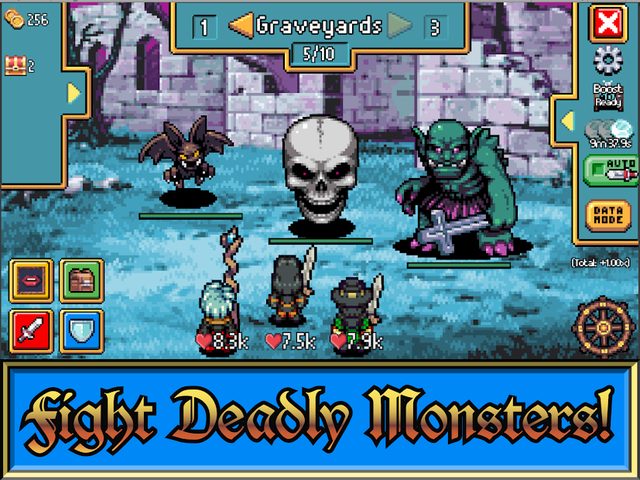 Screenshot 1: Wizard's Wheel 2: Idle RPG