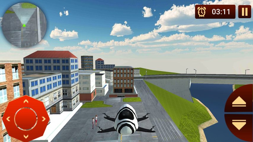 Screenshot 3: Drone Taxi & Flying Rescue Car 4+