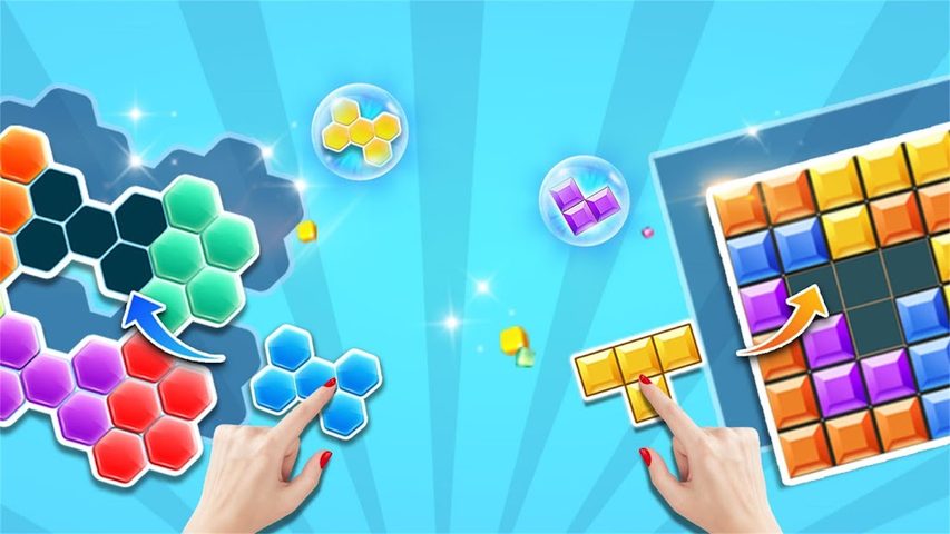 Screenshot 1: Block Gems: Block Puzzle Games