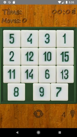Screenshot 1: 15 Puzzle: game and mind-breaker with numbers